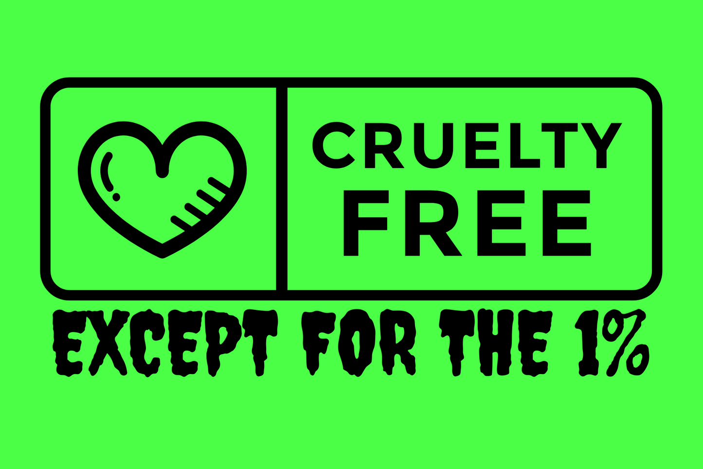 Activist Cruelty-Free Sticker- Perfect for Conscious Drivers