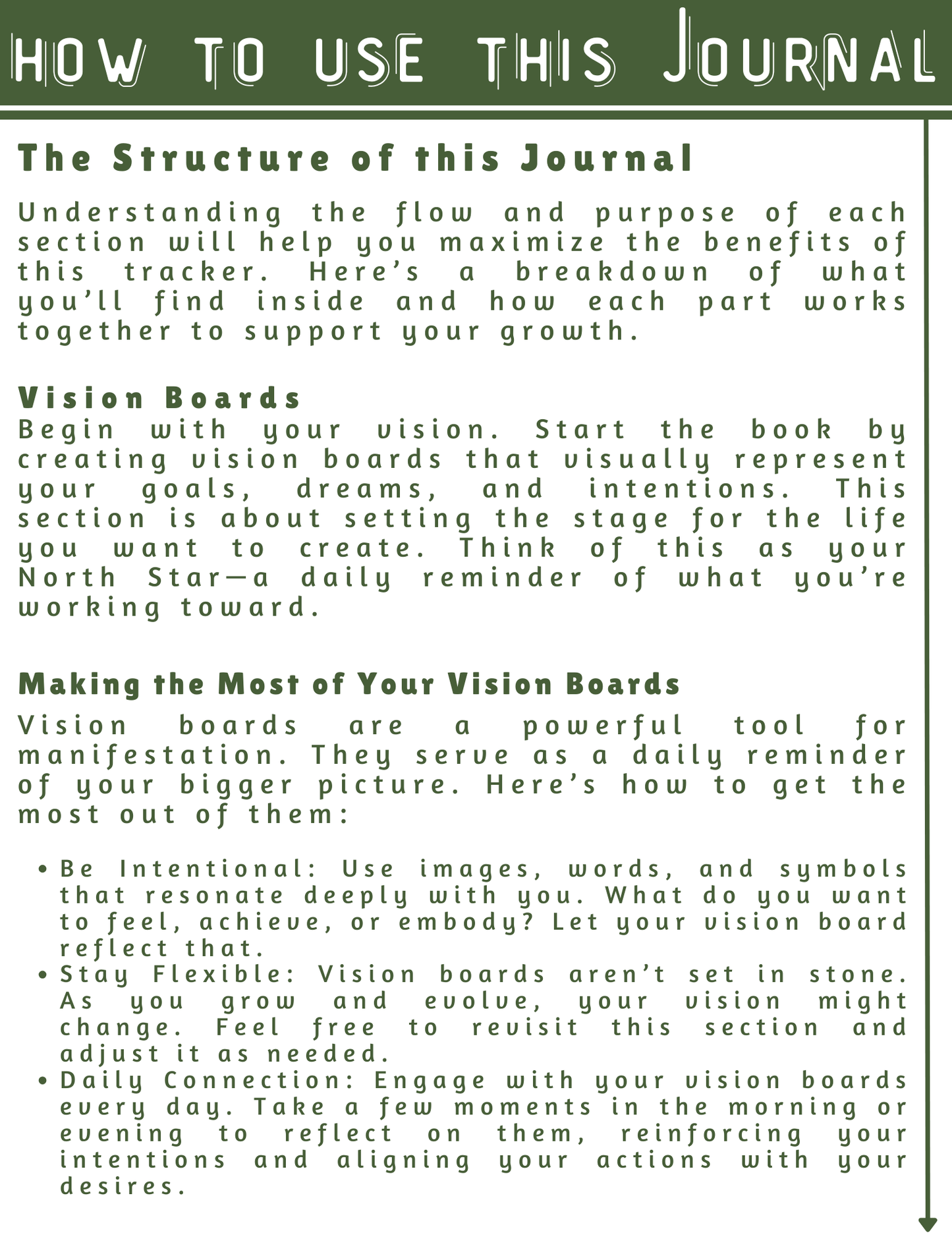 Green & Gold- A Visionary Life Daily Awareness Practices an Elevated Habit Tracking Journal